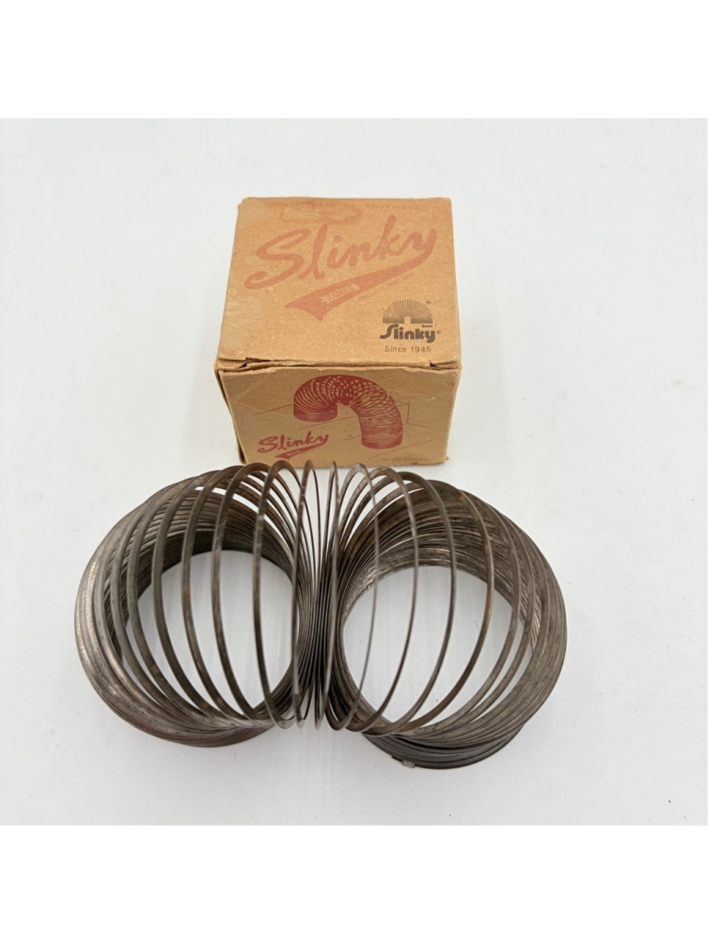 Classic Slinky Metal Spring Toy Original James Industries Collector's Edition
